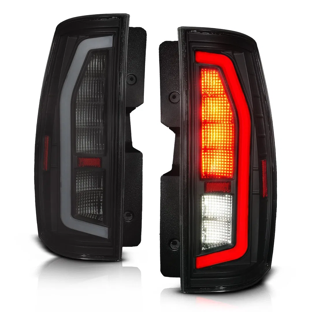 311488 – ANZO Tail Light Assembly, Smoke Lens Black Housing LED Bulb Red Brake Light/ Red Turn Signal Light/ Red Runn...